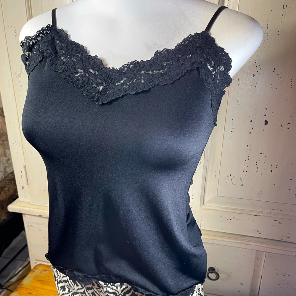 White House Black Market silk lace cami